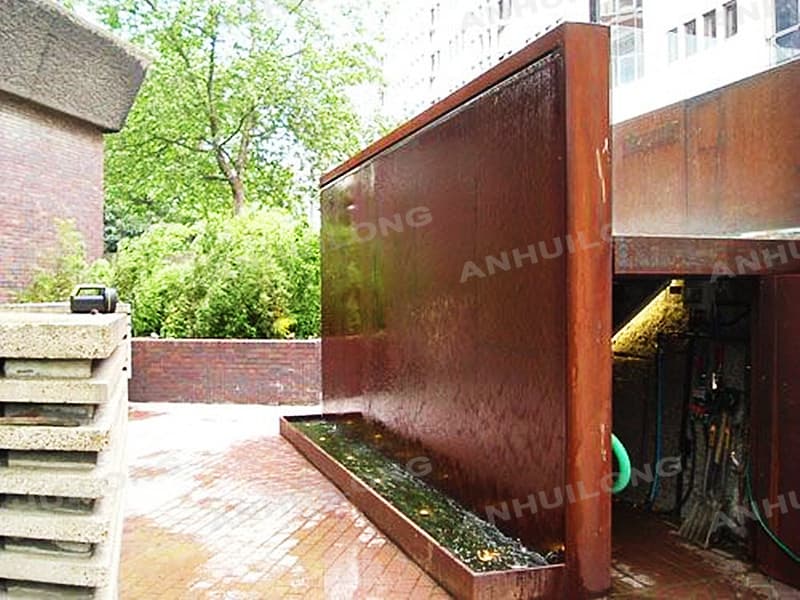 <h3>Large Wall Corten Steel Pond Water Feature Pre rusted ISO9001</h3>
